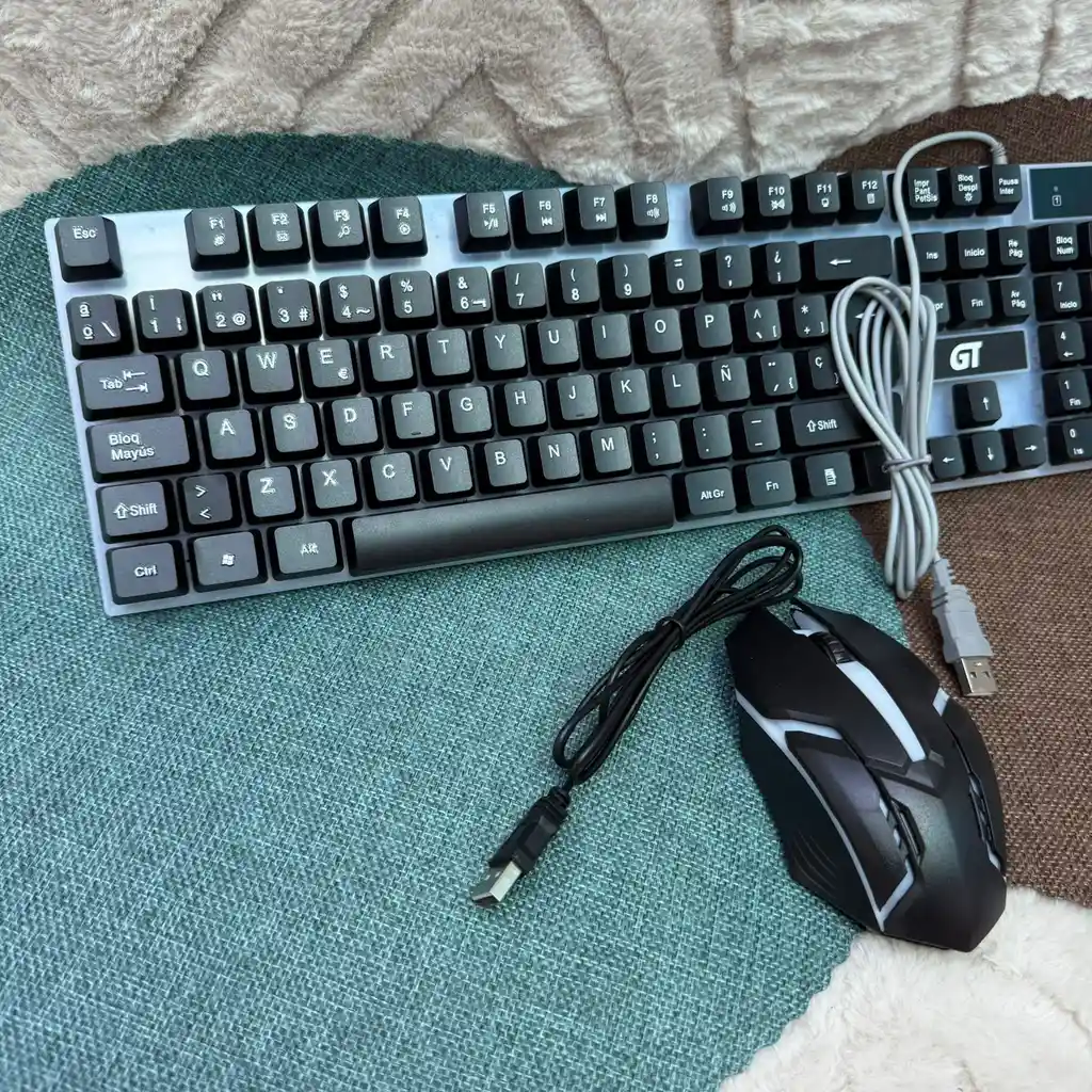 Combo Gamer Teclado + Mouse Alambrico Gt Mk688 / Comodidad / Gamer / Moda / Entretenimiento