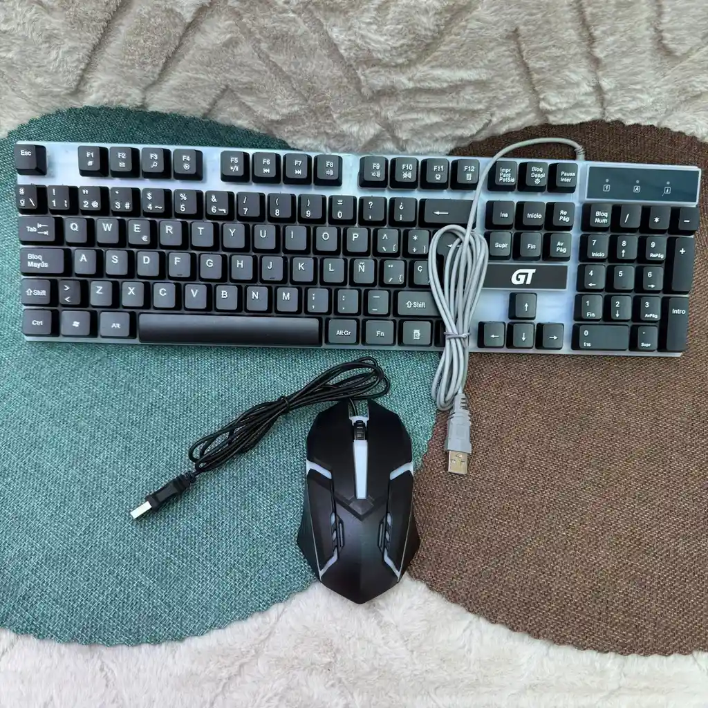 Combo Gamer Teclado + Mouse Alambrico Gt Mk688 / Comodidad / Gamer / Moda / Entretenimiento