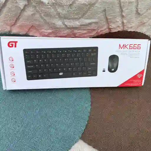 Combo Mini Teclado + Mouse Inalambrico / Gt Mk666 / Comodidad / Entretenimiento
