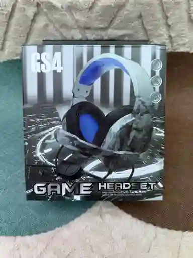 Diadema Gamer Gris Con Negro Camuflado Entrada Auxiliar 3.5mm Con Microfono / Xbox / Play / Computador /