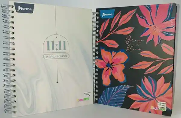 Cuaderno Argollado Grande 5 Materias Cuadriculado X-presarte Femenino 558935