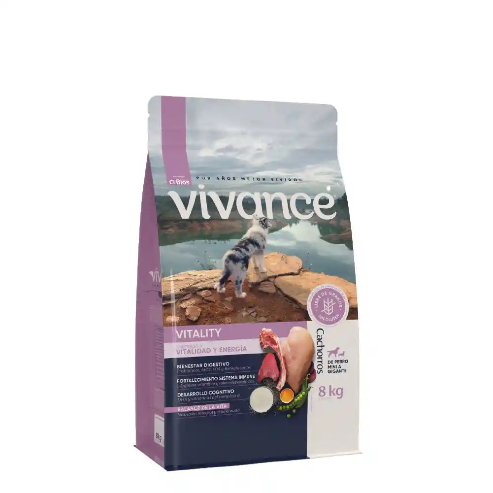 Vivance Vitality Perros Cachorros X 8 Kg