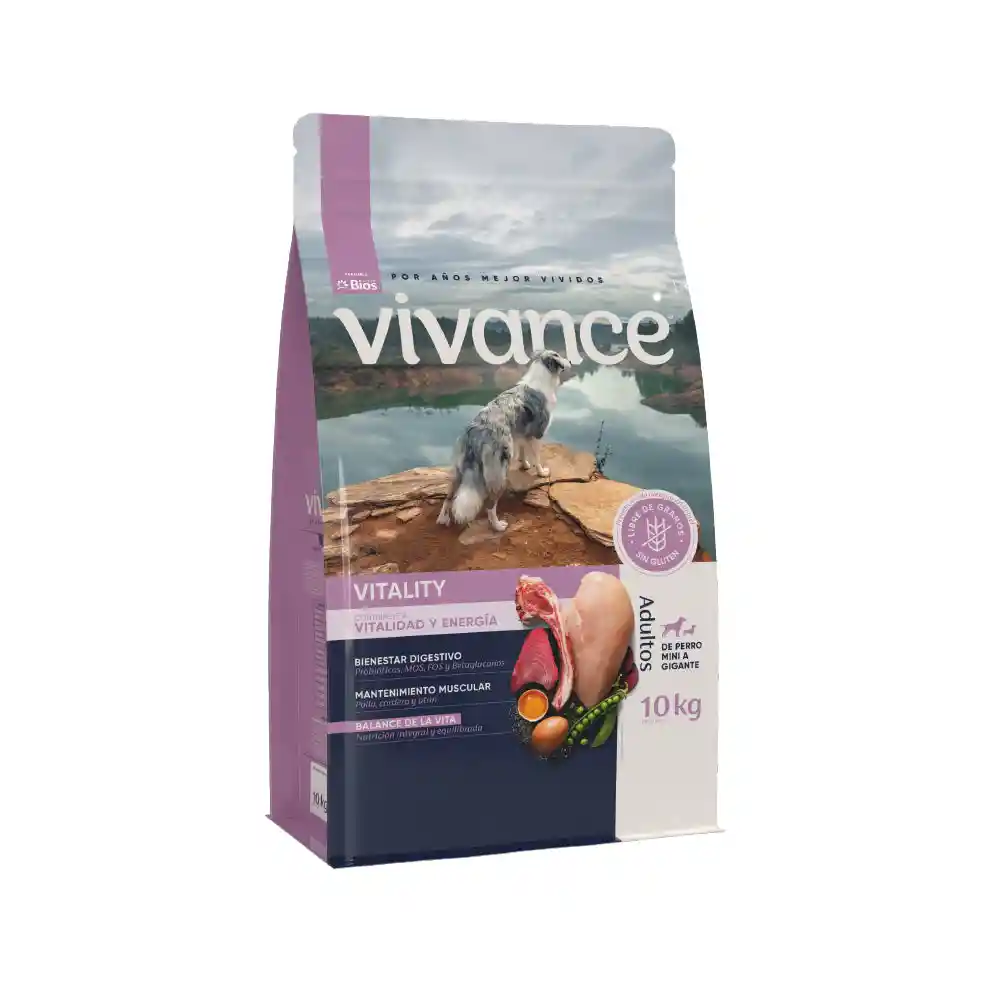 Vivance Vitality Perros Adultos X 10 Kg