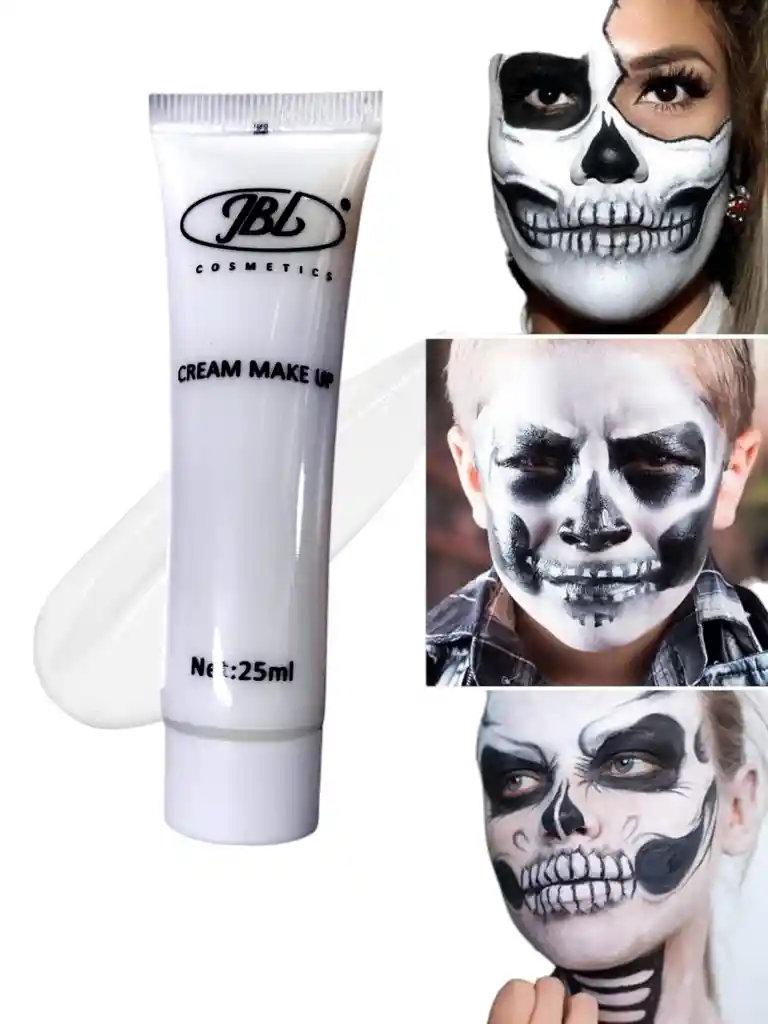 Pintura Crema Maquillaje Facial O Corporal Cream Make Up Disfraz Halloween