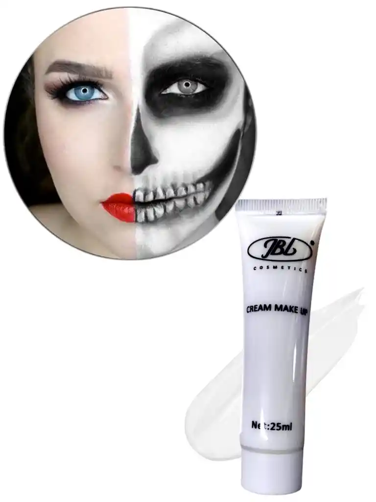 Pintura Crema Maquillaje Facial O Corporal Cream Make Up Disfraz Halloween