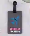 Etiqueta Para Equipaje Negro Maleta De Viaje Con Datos Personales World Traveler