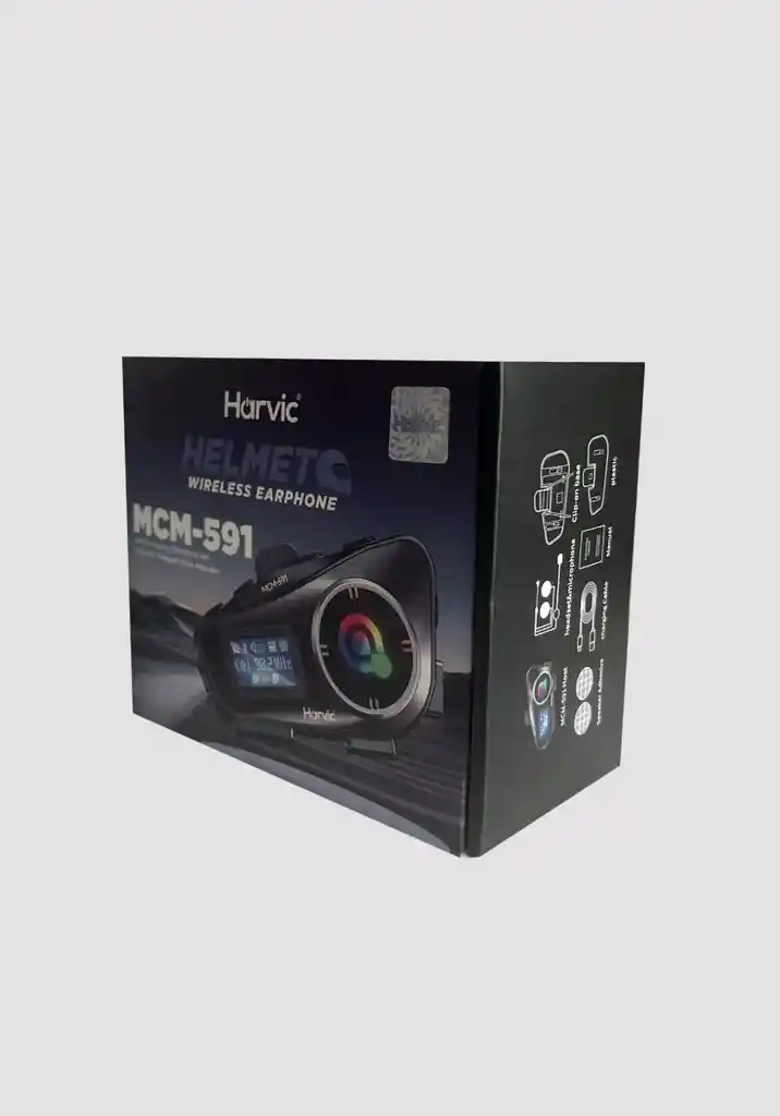 Intercomunicador Bluetooth Para Casco Con Pantalla Harvic