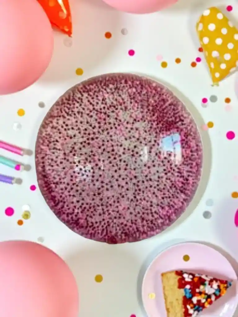 Globo Burbuja 20" (50 Cm) Con Escarcha Roja Brillo Y Elegancia Para Tus Fiestas