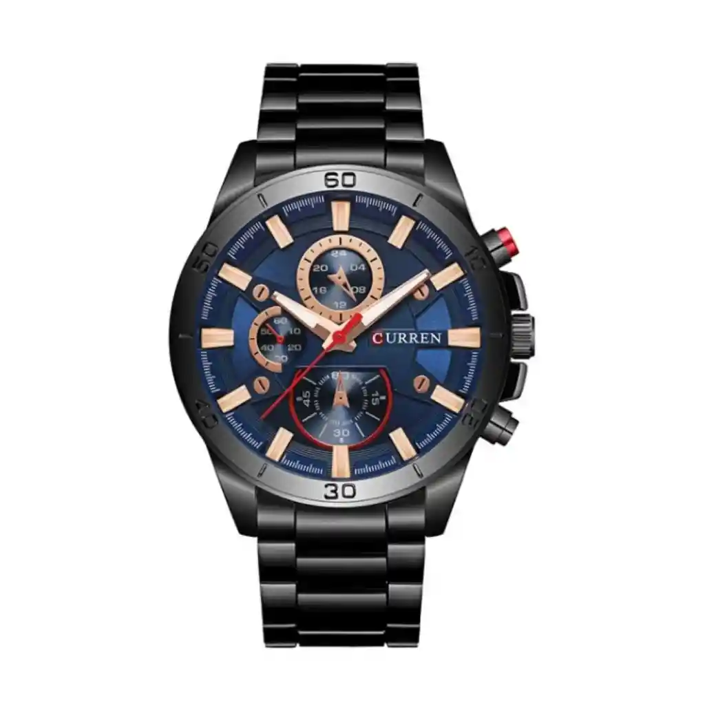 Reloj Análogo Curren Original Kre02192002 - 8023 Acero Color Plateado Para Hombre