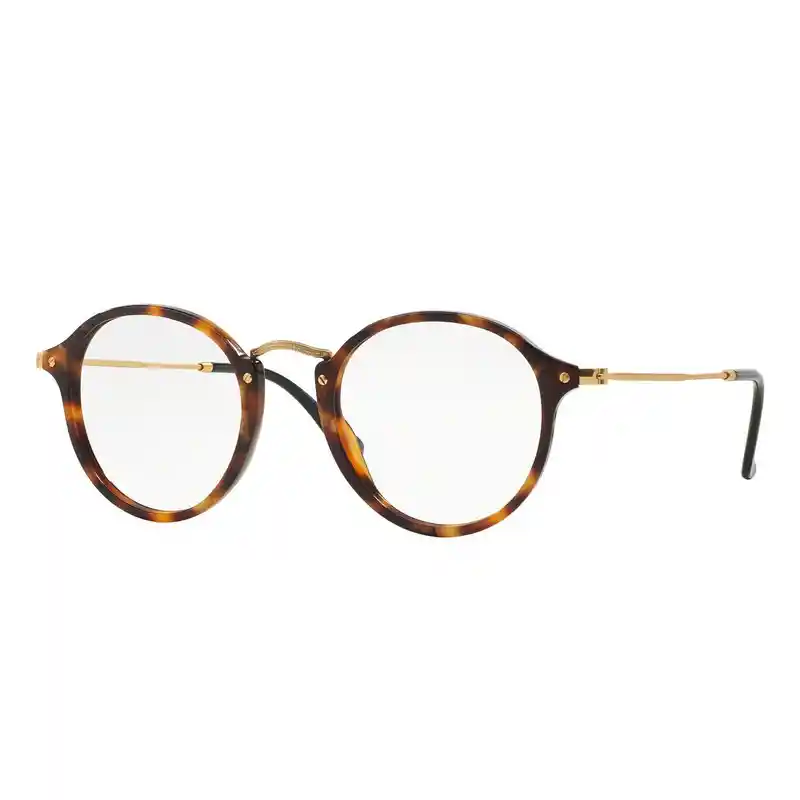 Montura De Gafas De Medida Ray Ban Round Fleck Rx2447v 5494 Color Habana Talla 49mm