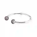 Pulsera Brazalete Pandora Con Cierre De Doble Esfera 596438czs Plata 925 - 18cm