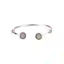 Pulsera Brazalete Pandora Con Cierre De Doble Esfera 596438czs Plata 925 - 18cm