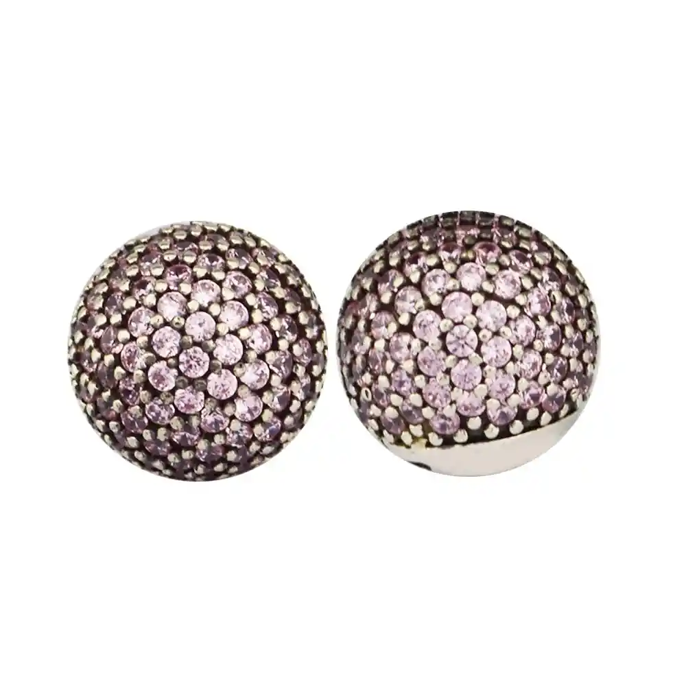 Pulsera Brazalete Pandora Con Cierre De Doble Esfera 596438czs Plata 925 - 18cm