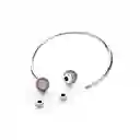 Pulsera Brazalete Pandora Con Cierre De Doble Esfera 596438czs Plata 925 - 18cm