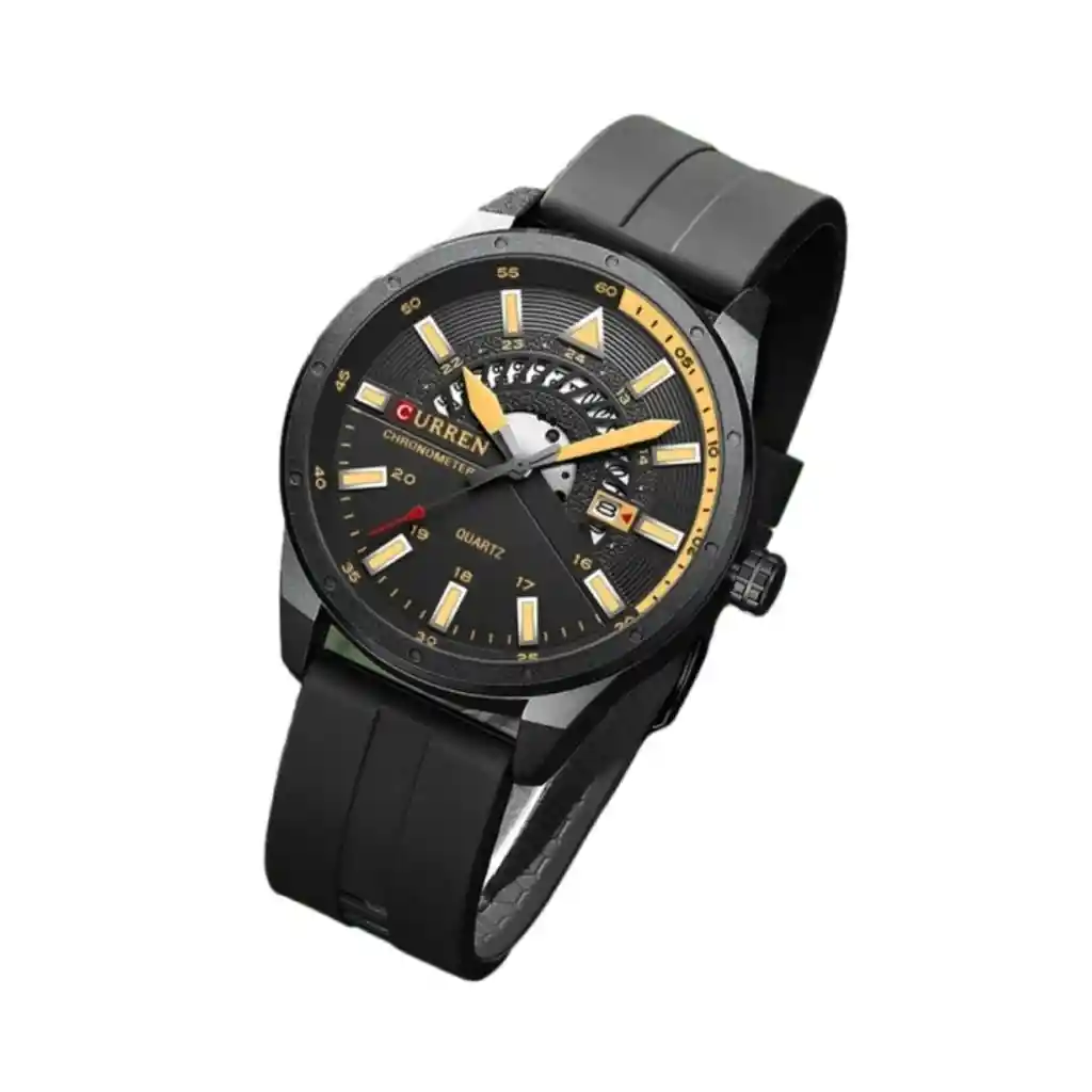 Reloj Análogo Curren Original Krec7503- 8365 Acero Inoxidable Color Azul Para Hombre