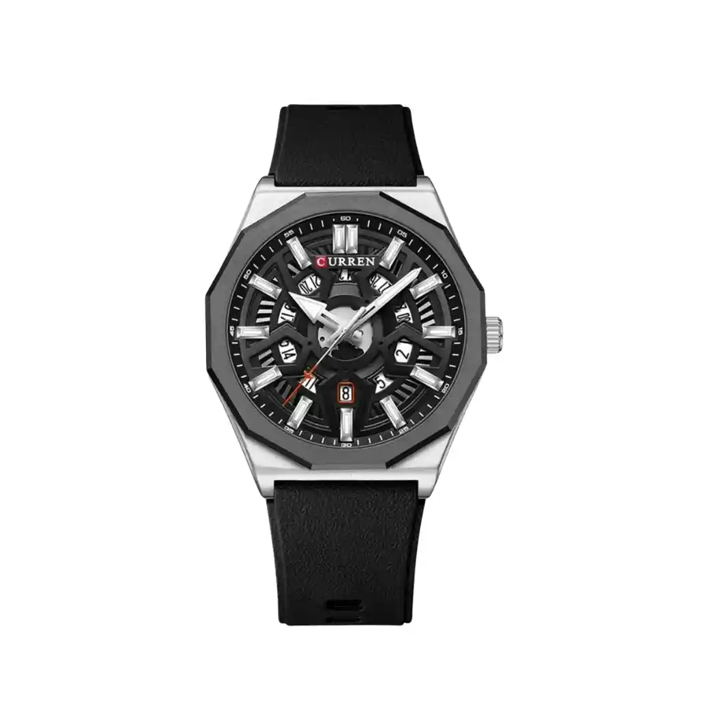 Reloj Análogo Curren Original Kred371903 Para Hombre Acero Color Plata Y Dorado