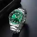 Reloj Análogo Curren Original 8274 Kreb491901 Acero Color Plateado Y Negro Para Hombre