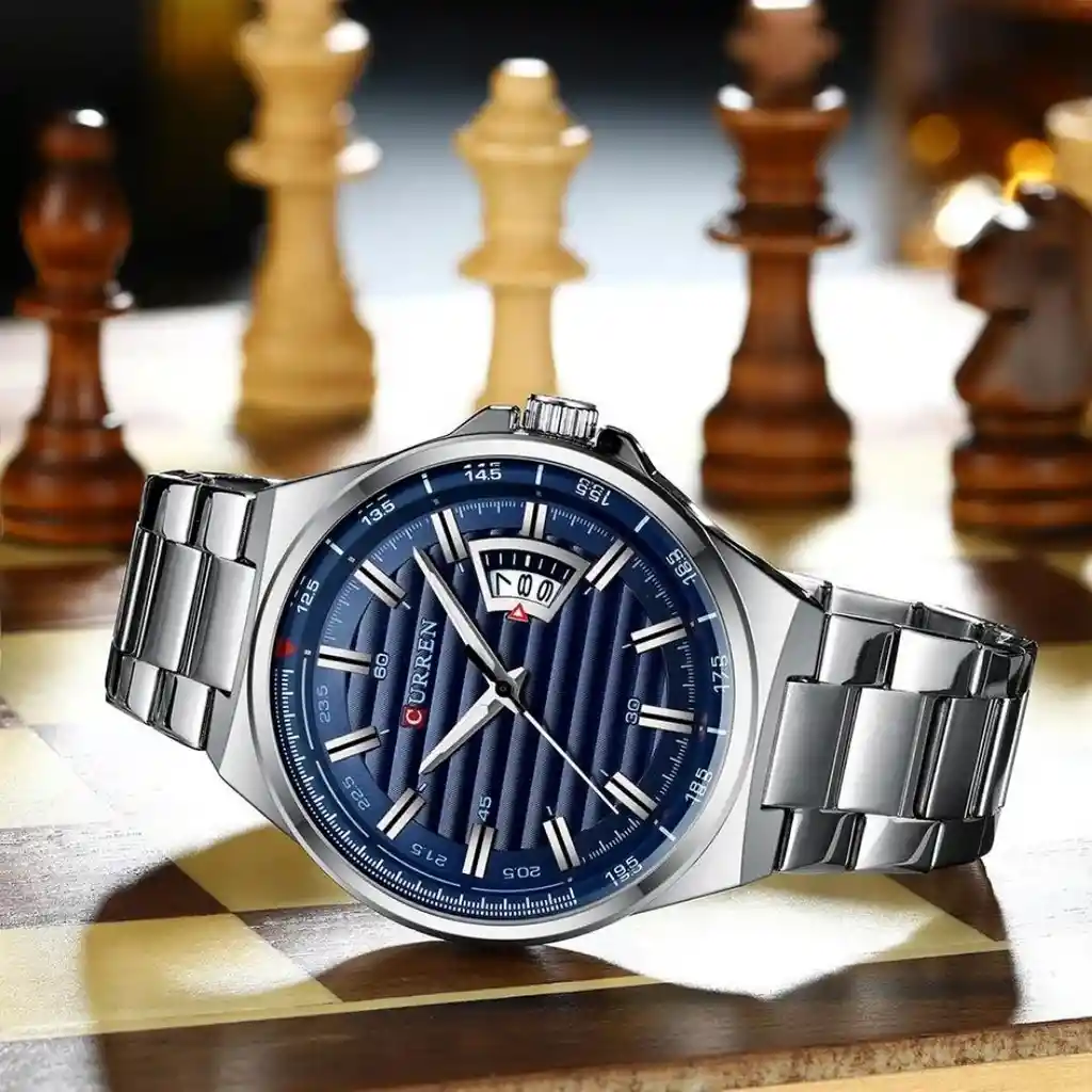 Reloj Análogo Invicta Original 38403 Azul Con Correa De Silicona Para Hombre