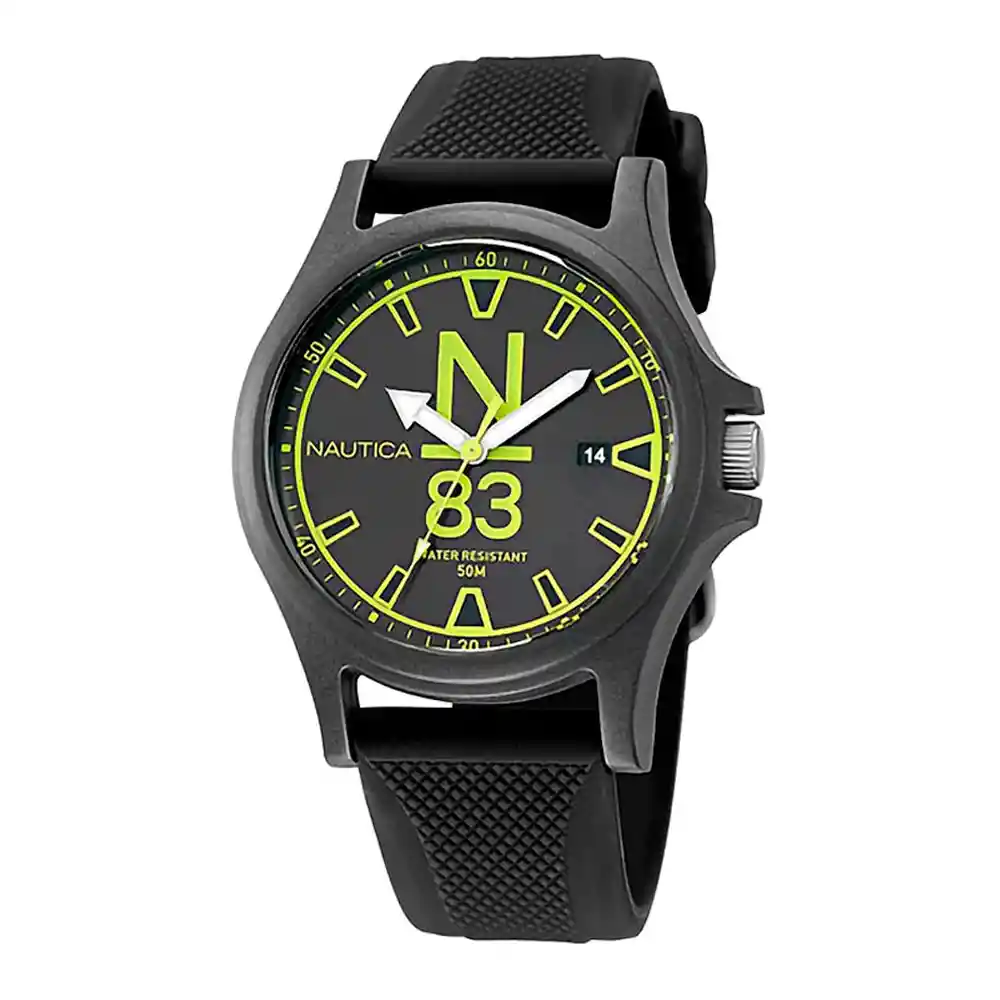 Reloj Análogo Curren Original Kred8305 Acero Inoxidable Color Dorado Y Verde Para Hombre