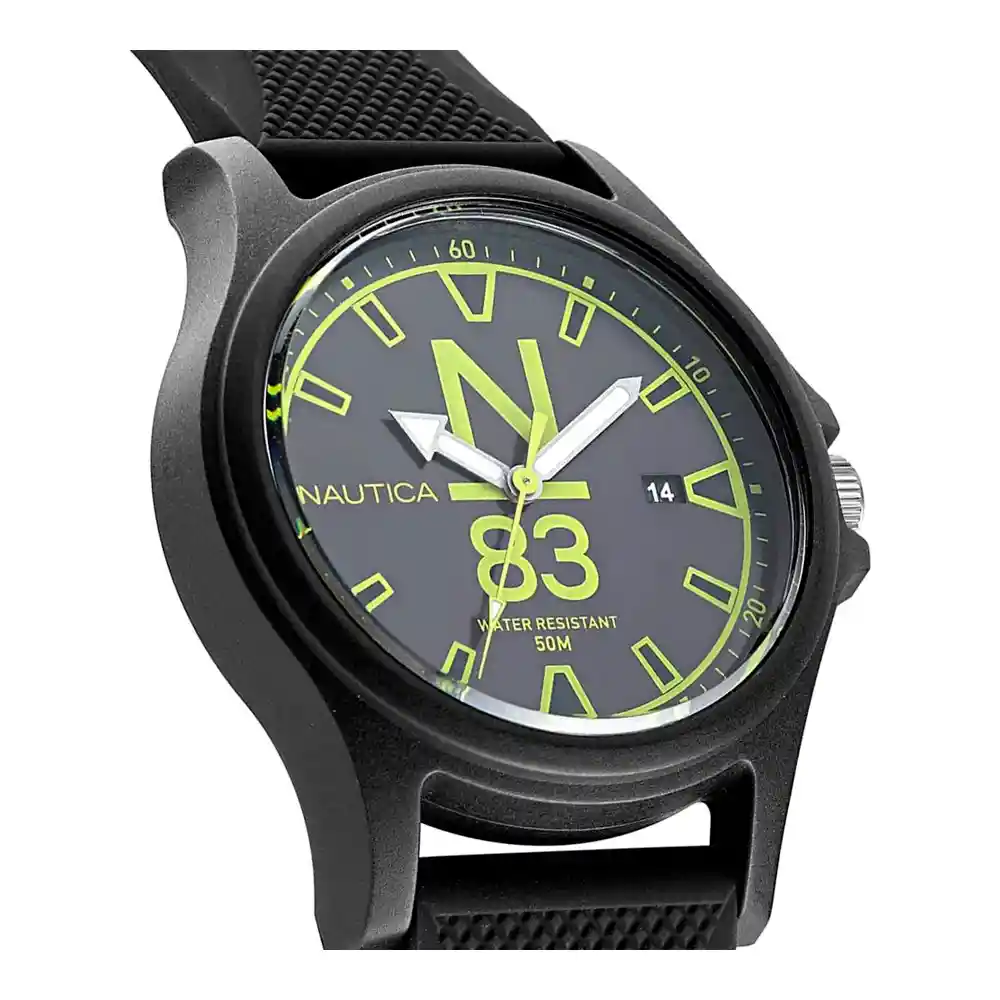 Reloj Análogo Curren Original Kred8305 Acero Inoxidable Color Dorado Y Verde Para Hombre
