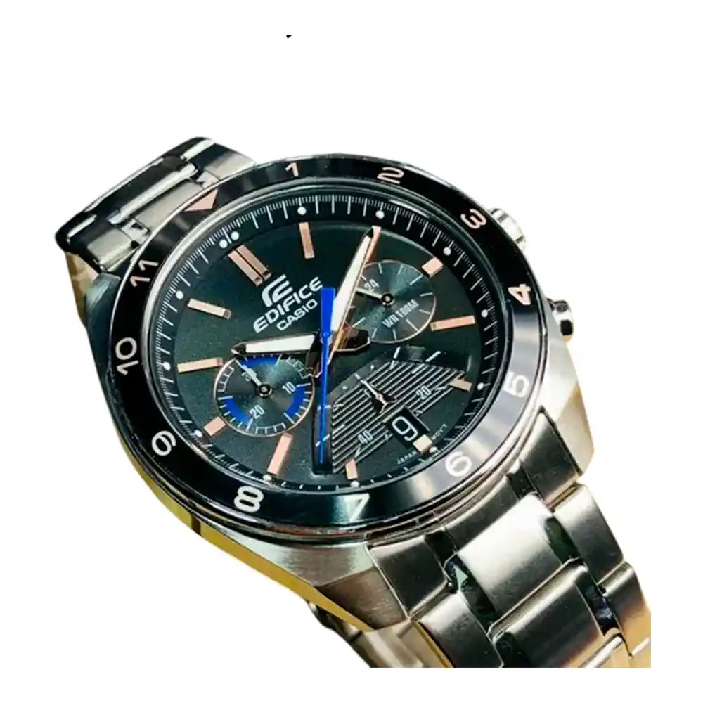 Reloj Análogo Curren Original Kred8002 - 8438 Silicona Color Naranja Y Negro Para Hombre