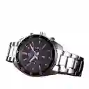 Reloj Análogo Curren Original Kred8002 - 8438 Silicona Color Naranja Y Negro Para Hombre