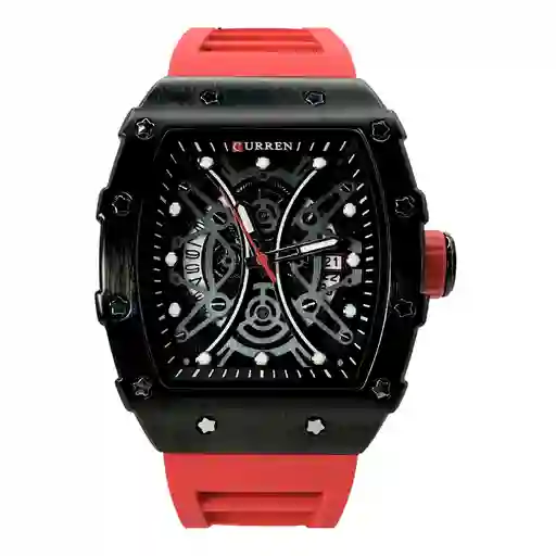 Reloj Análogo Curren Original Krec7803 Para Hombre Acero Color Azul Y Dorado