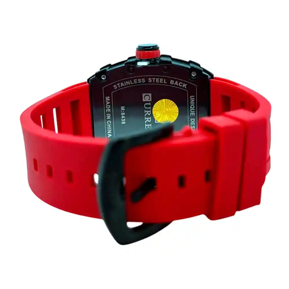 Reloj Análogo Curren Original Krec7803 Para Hombre Acero Color Azul Y Dorado