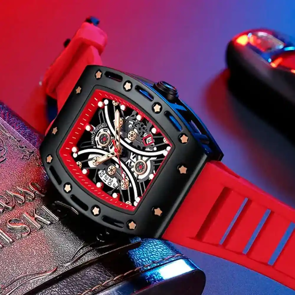 Reloj Análogo Curren Original Krec7803 Para Hombre Acero Color Azul Y Dorado