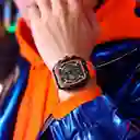 Reloj Análogo Curren Original Kreb562001para Hombre Acero Color Negro-oro Rosa