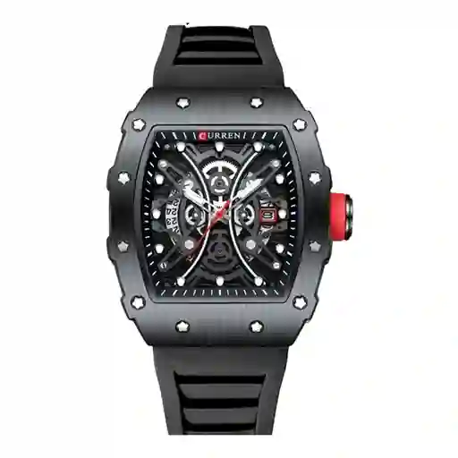 Reloj Análogo Curren Original Kred011903 Para Hombre Acero Color Plateado