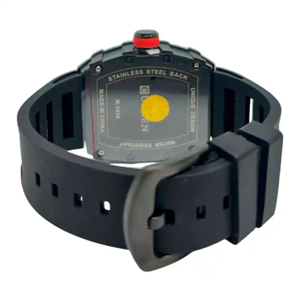 Reloj Análogo Curren Original Kred011903 Para Hombre Acero Color Plateado