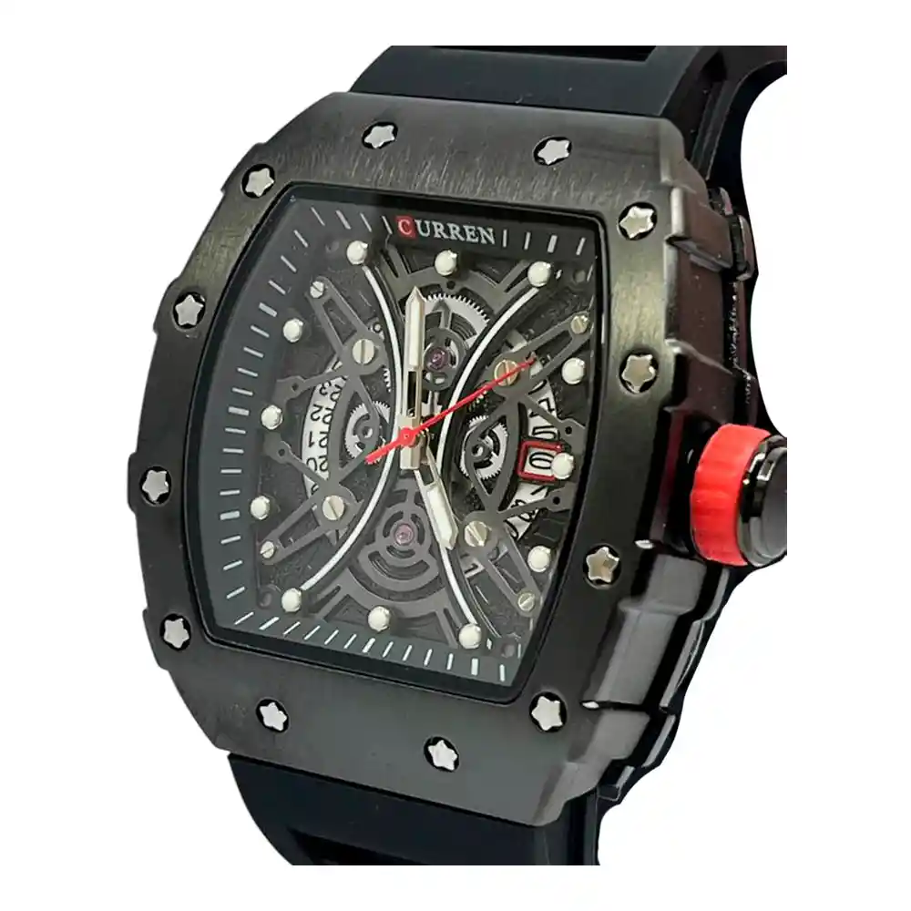 Reloj Análogo Curren Original Kred011903 Para Hombre Acero Color Plateado