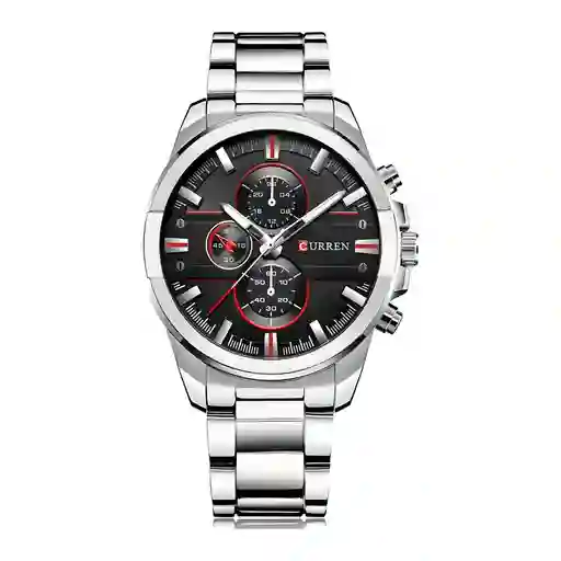 Reloj Análogo Curren Original Kred17192118 Para Hombre Acero Color Plata Y Dorado