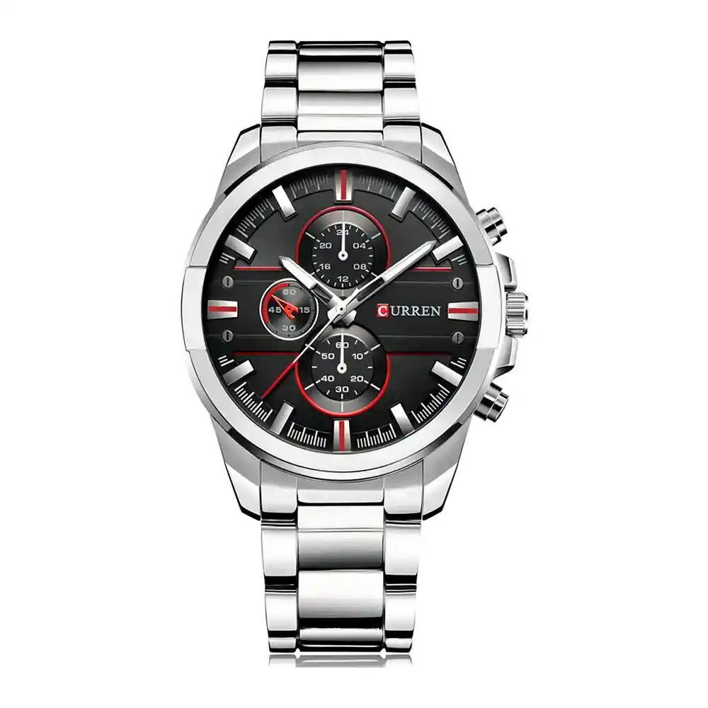 Reloj Análogo Curren Original Kred17192118 Para Hombre Acero Color Plata Y Dorado
