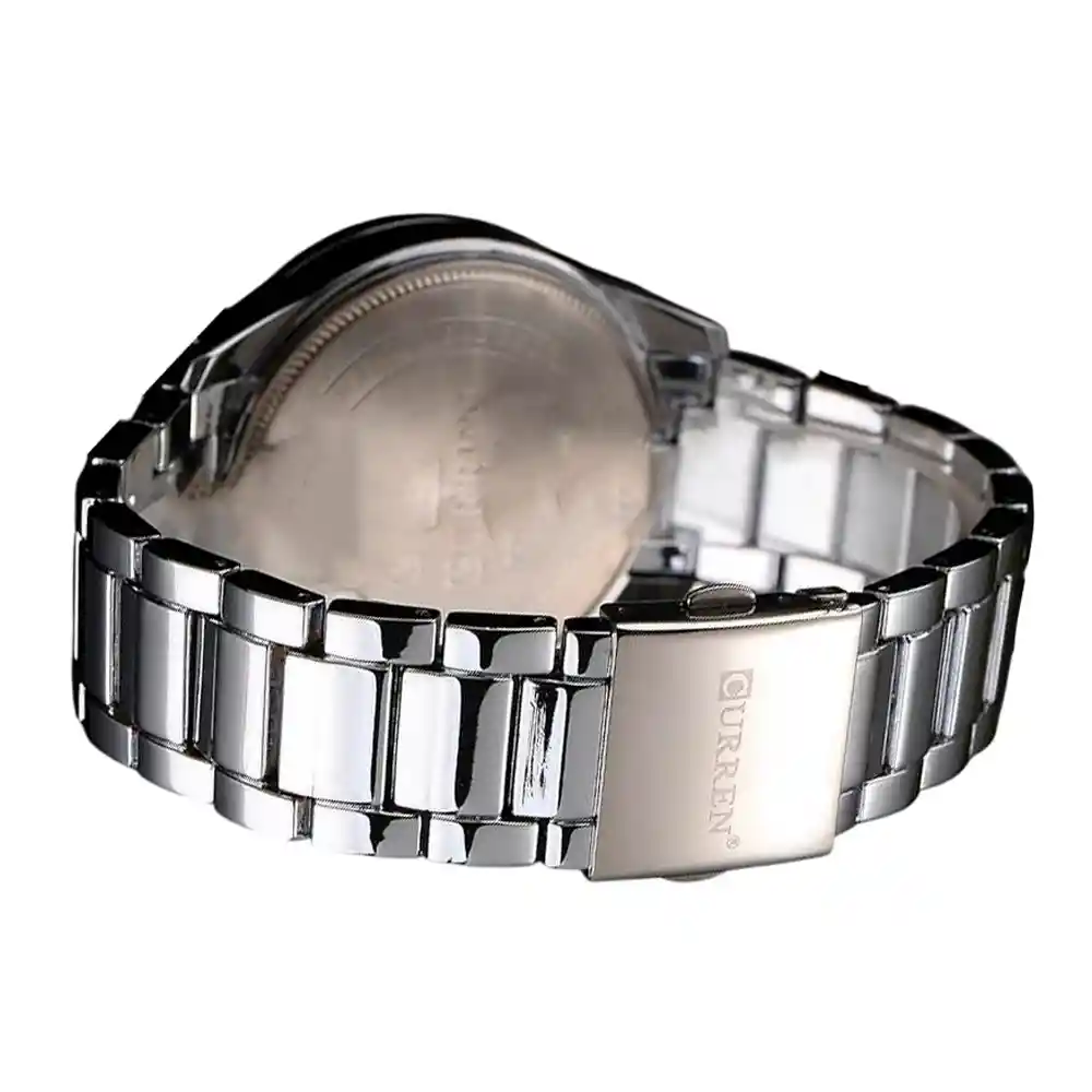 Reloj Análogo Curren Original Kred17192118 Para Hombre Acero Color Plata Y Dorado