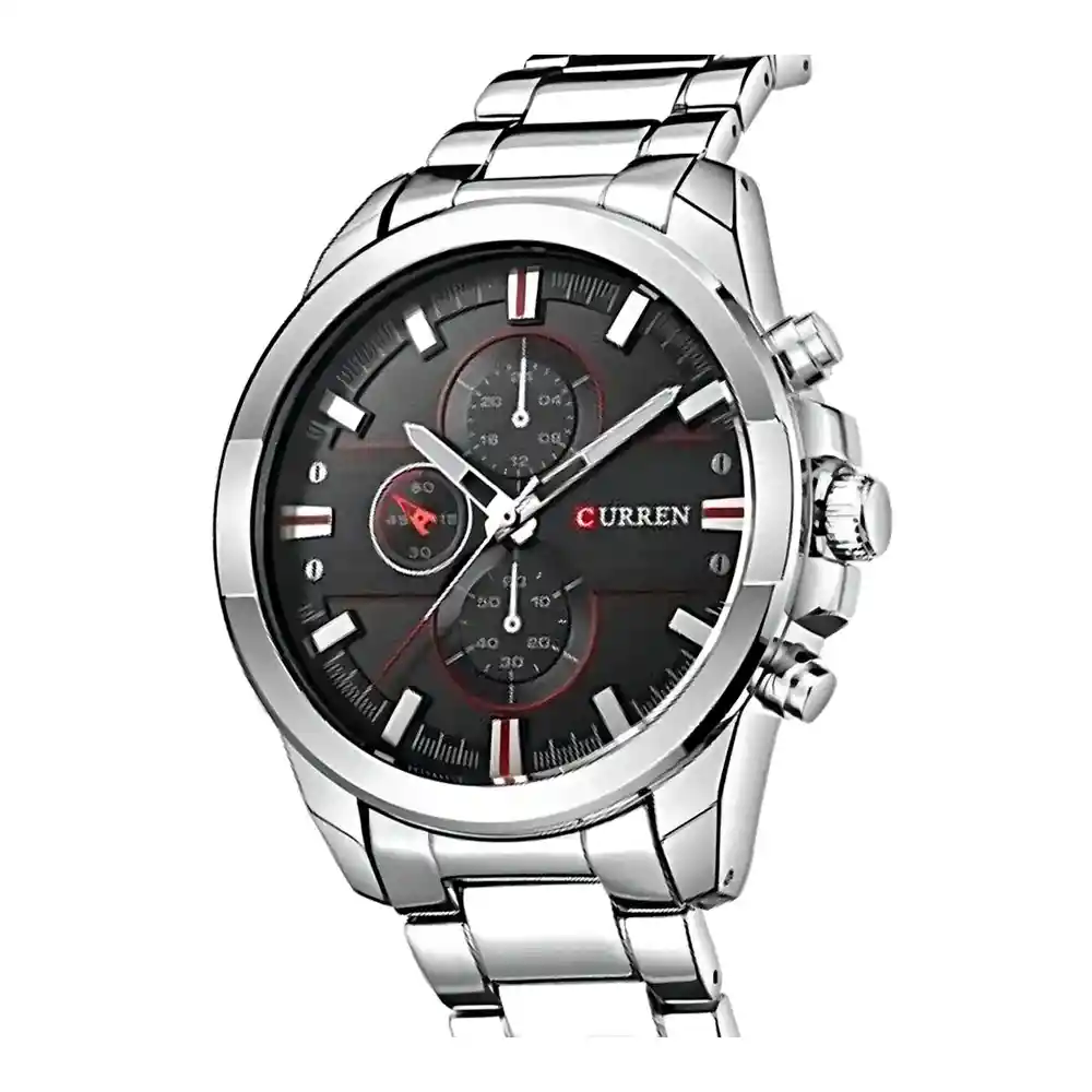 Reloj Análogo Curren Original Kred17192118 Para Hombre Acero Color Plata Y Dorado