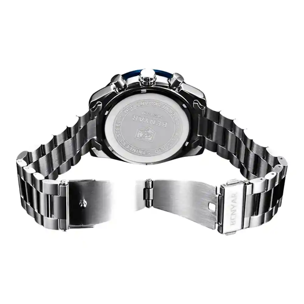 Reloj Análogo Invicta 34097 Original Color Negro Correa De Silicona Para Hombre