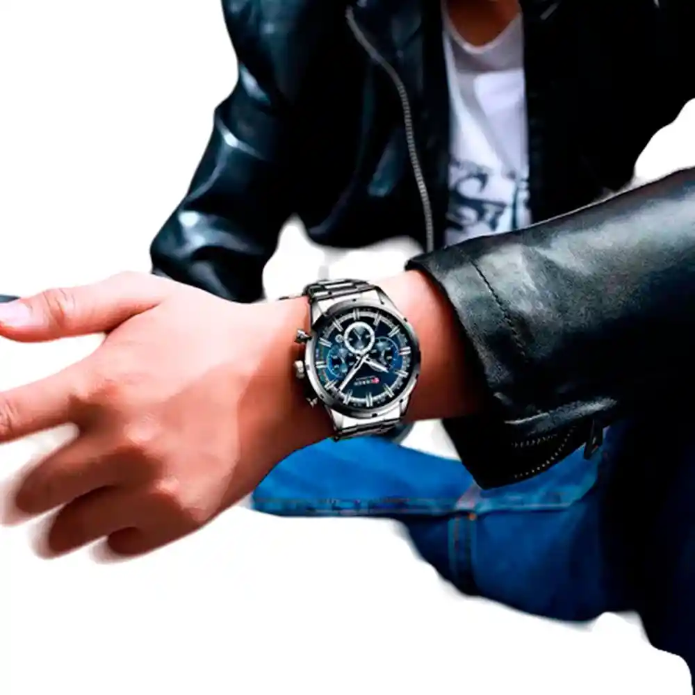 Reloj Análogo Invicta 34097 Original Color Negro Correa De Silicona Para Hombre