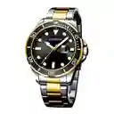 Reloj Análogo Curren Original Kreb560120 Para Hombre Acero Color Negro