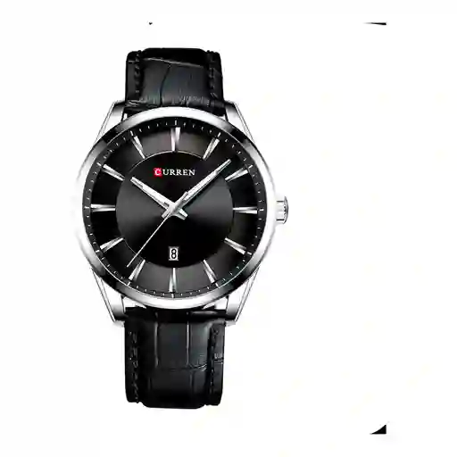Reloj Análogo Curren Original Kred17190719 Para Hombre Acero Color Plata Y Verde