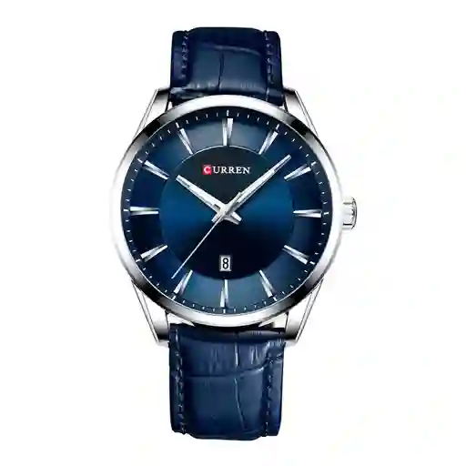 Reloj Análogo Curren Original Kred17190119 Para Hombre Acero Color Plata Y Negro