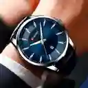 Reloj Análogo Curren Original Kred17190119 Para Hombre Acero Color Plata Y Negro