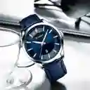 Reloj Análogo Curren Original Kred17190119 Para Hombre Acero Color Plata Y Negro