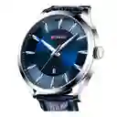 Reloj Análogo Curren Original Kred17190119 Para Hombre Acero Color Plata Y Negro