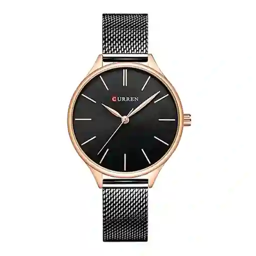 Reloj Análogo Curren Original Krea9401230101 Para Hombre Cuero Color Negro
