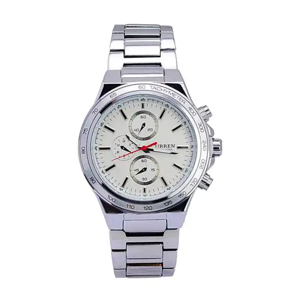 Reloj Análogo Curren Original Deportivo Kred8504 Para Hombre Acero Azul Y Dorado