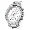 Reloj Análogo Curren Original Deportivo Kred8504 Para Hombre Acero Azul Y Dorado