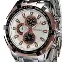 Reloj Análogo Curren Original Deportivo Kred8502 Para Hombre Acero Negro Y Plomo