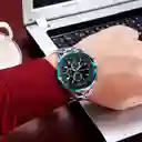 Reloj Análogo Curren Original Kred17190118 Acero Color Plateado Y Dorado Para Hombre